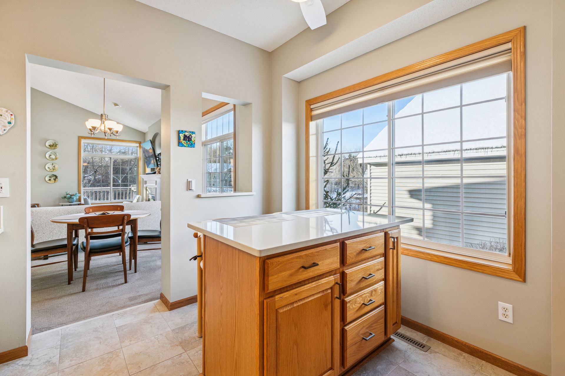 Kitchen island storage